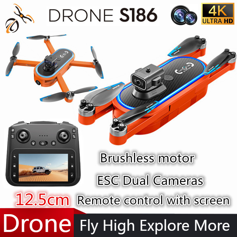 Drone Rc Plegable - 2025 S186 Drone profesional 4K HD