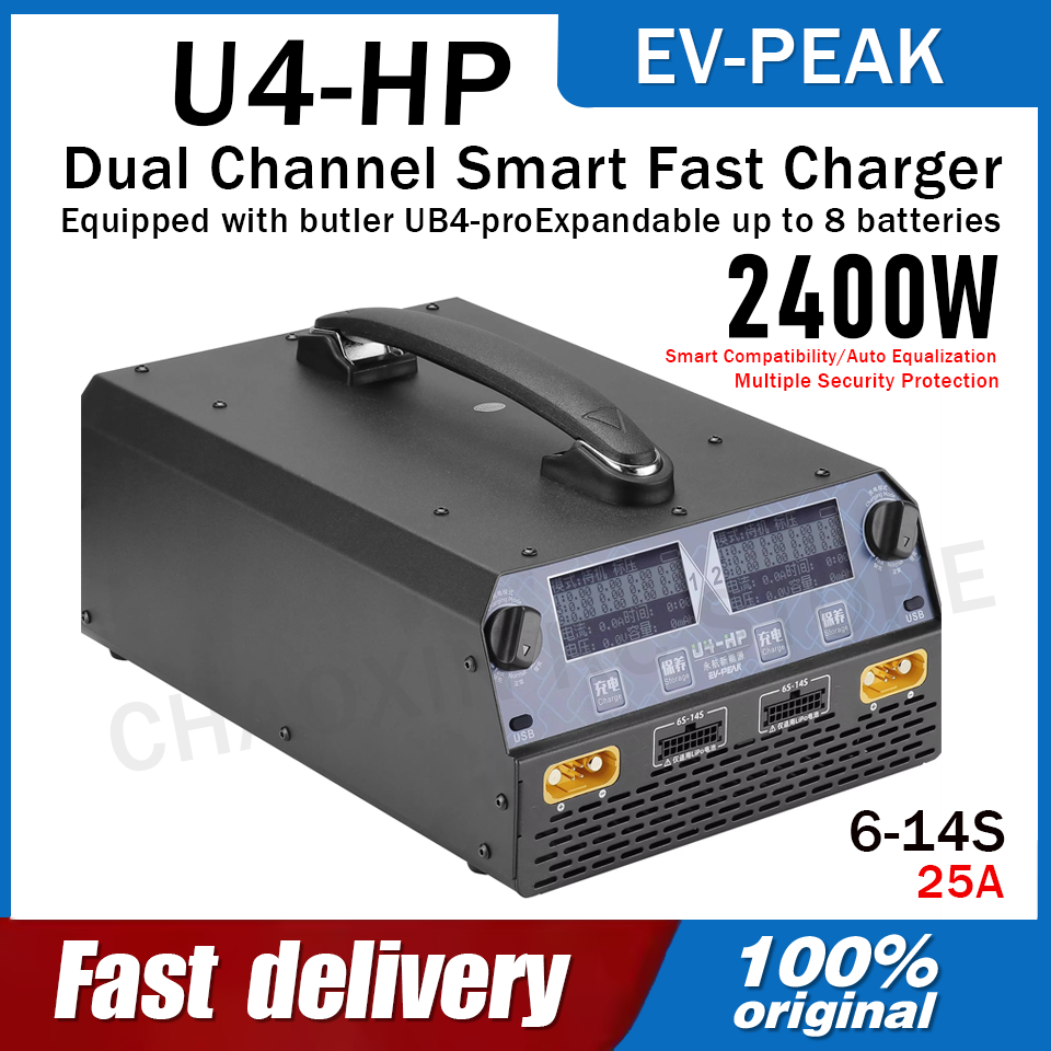 Lipo Battery Charger - Cargador de Baterías EV-PEAK U4-HP de