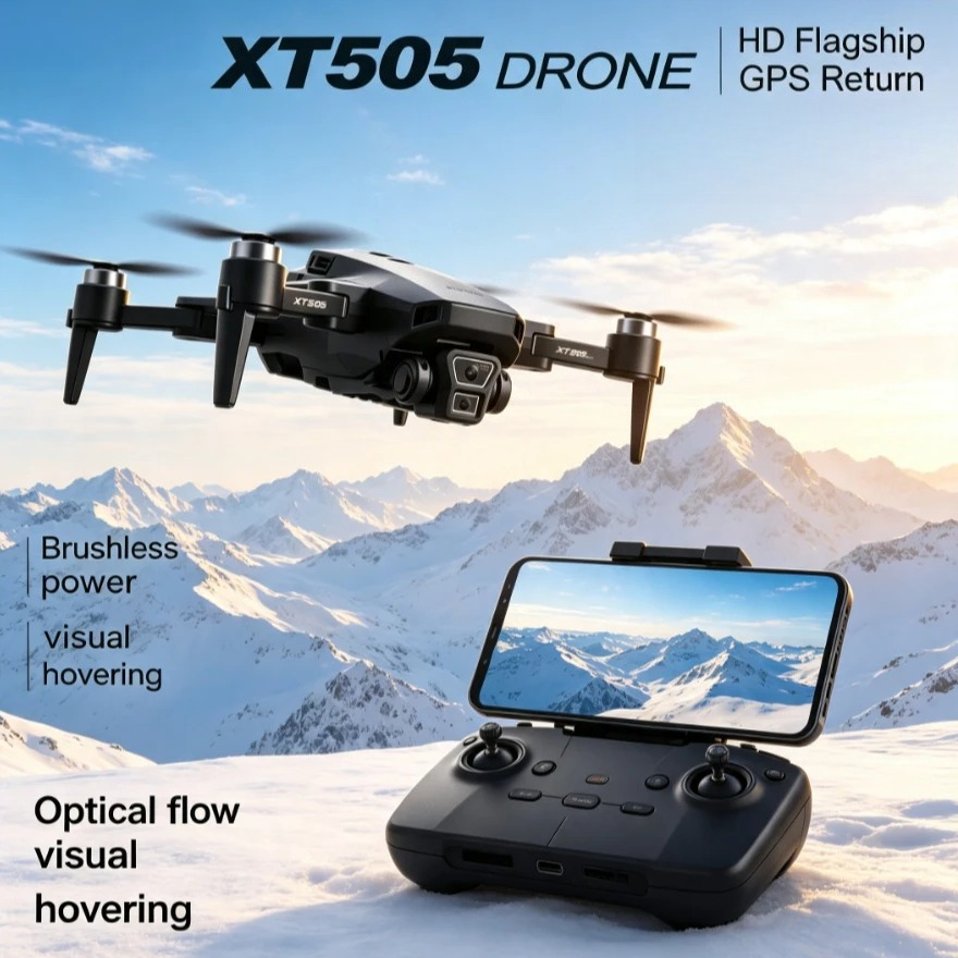 Xt505 Rc Drone - Dron GPS Plegable XT505 Original, 8K,