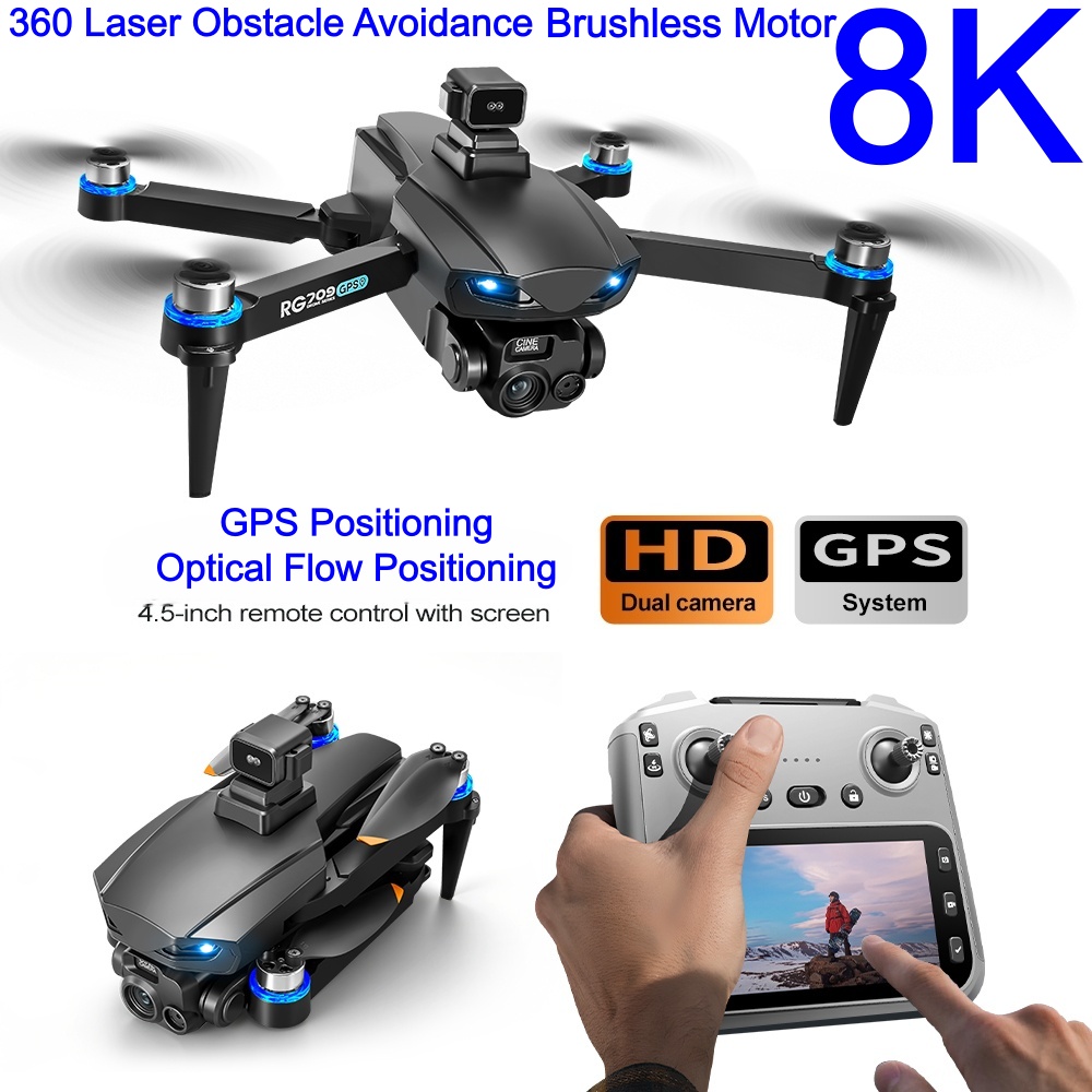 Drone Rc With Screen - Nuevo Dron 8K con cámara HD,