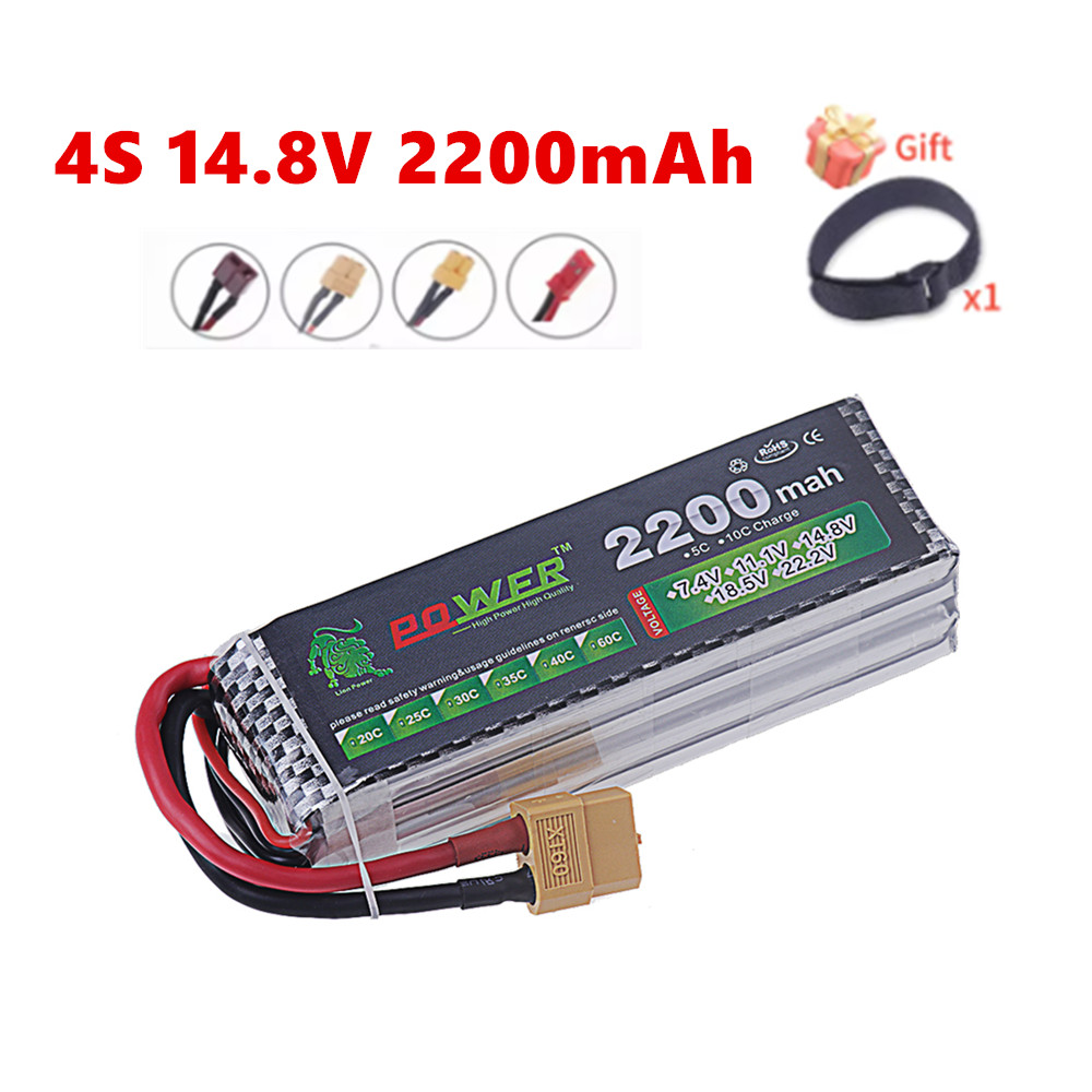 Batería LiPo 4S 2200mAh 60C 14 - Drone Rc Truck reseña y precio