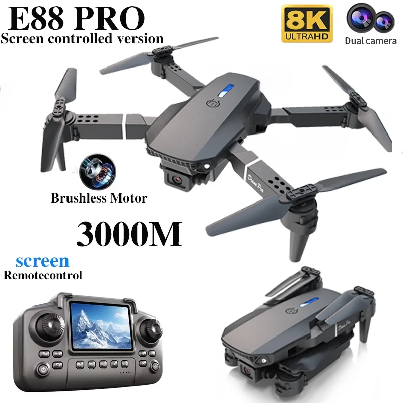 Dron profesional E88 PRO con p - Drone Rc Helicopter With Camera reseña y precio