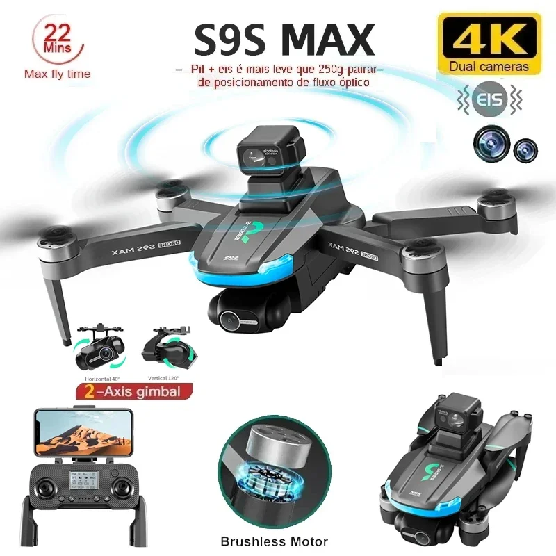 Nuevo S9S MAX MINI Drone 4K 2  - Drone Rc Plegable reseña y precio