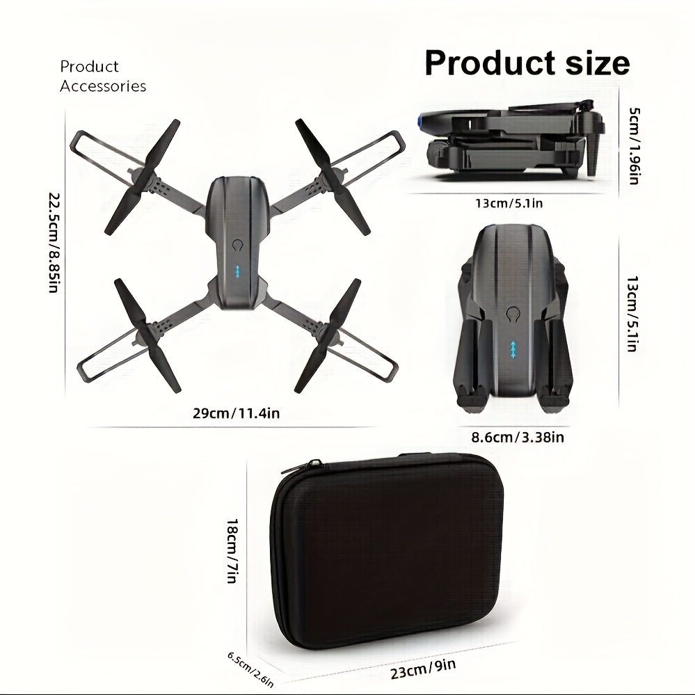 Drone RC plegable E99 con cáma - Drone Rc E99 reseña y precio