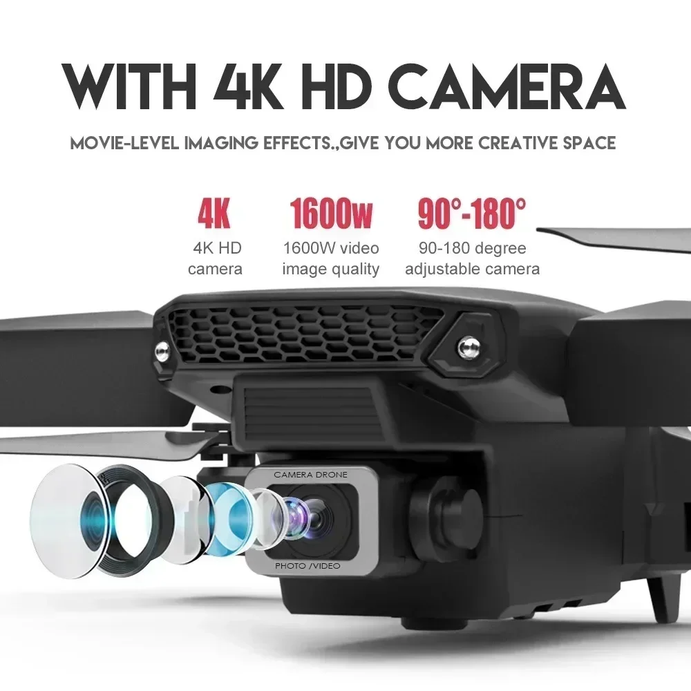 E88 Pro WIFI FPV Drone gran an - Drone Rc Plegable reseña y precio