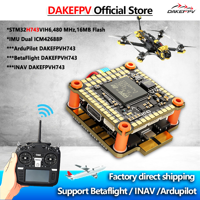 DAKEFPV H743 FC 6S 55A 8S 70A  - Heavy Lift Drone Frame reseña y precio