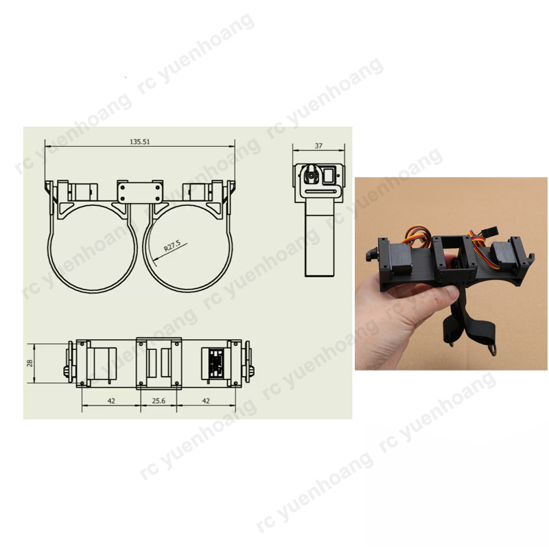 1 Uds. Lanzador de bridas de C - Drone Rc Lanyard reseña y precio
