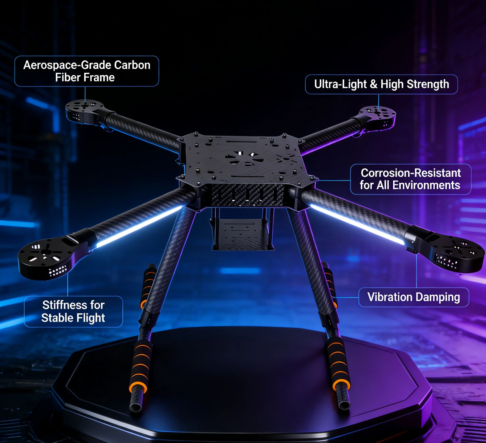 Estructura de Dron Multirrotor - Heavy Lift Drone Frame reseña y precio