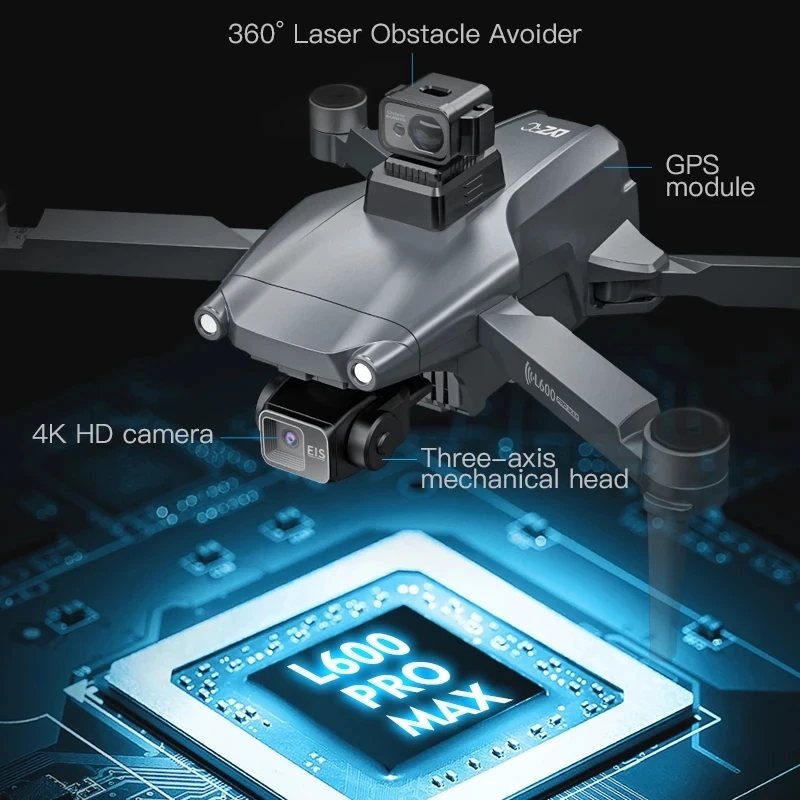 L600 PRO MAX GPS Drone profesi - Drone Rc Plegable reseña y precio