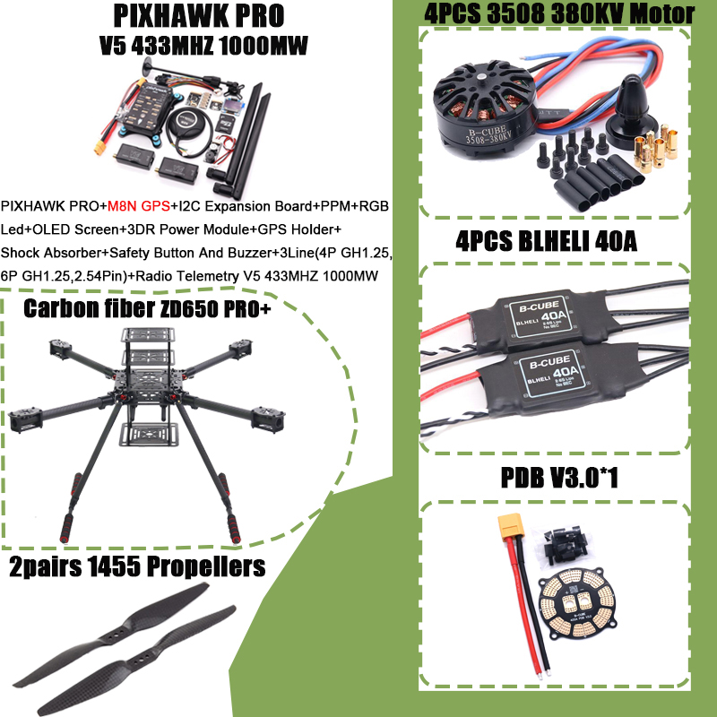 RCtoSky ZD650 PRO+ 650mm Ardup - Heavy Lift Drone Frame reseña y precio