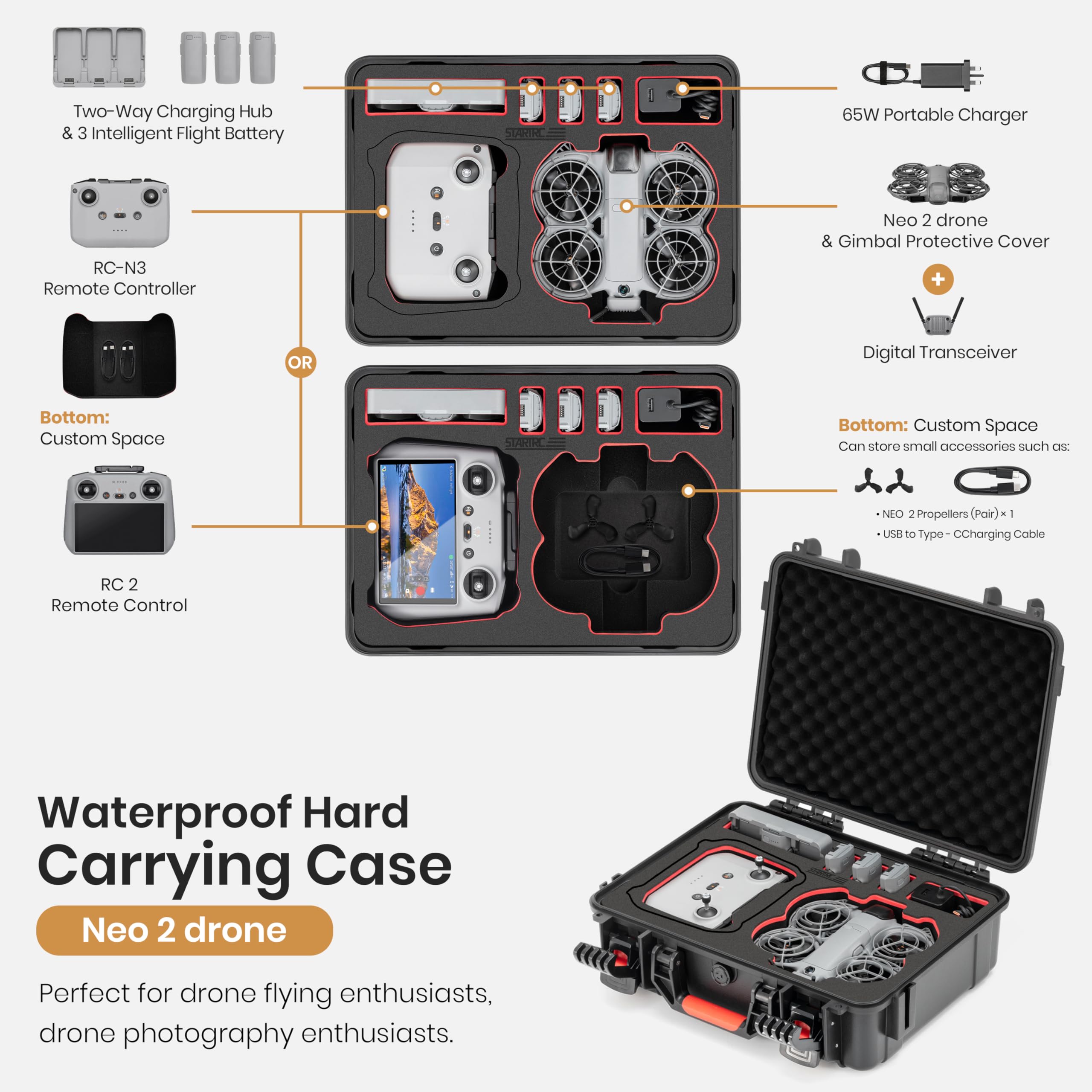 Estuche Rígido Impermeable STA - Drone Neo Rc reseña y precio