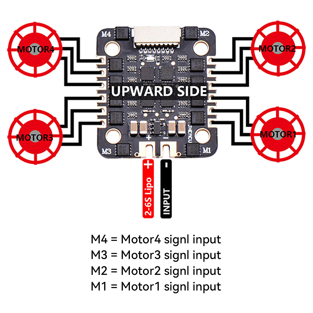 JHEMCU EM40A 40A BLheli_S 4 en - Esc 4In1 Brushless reseña y precio