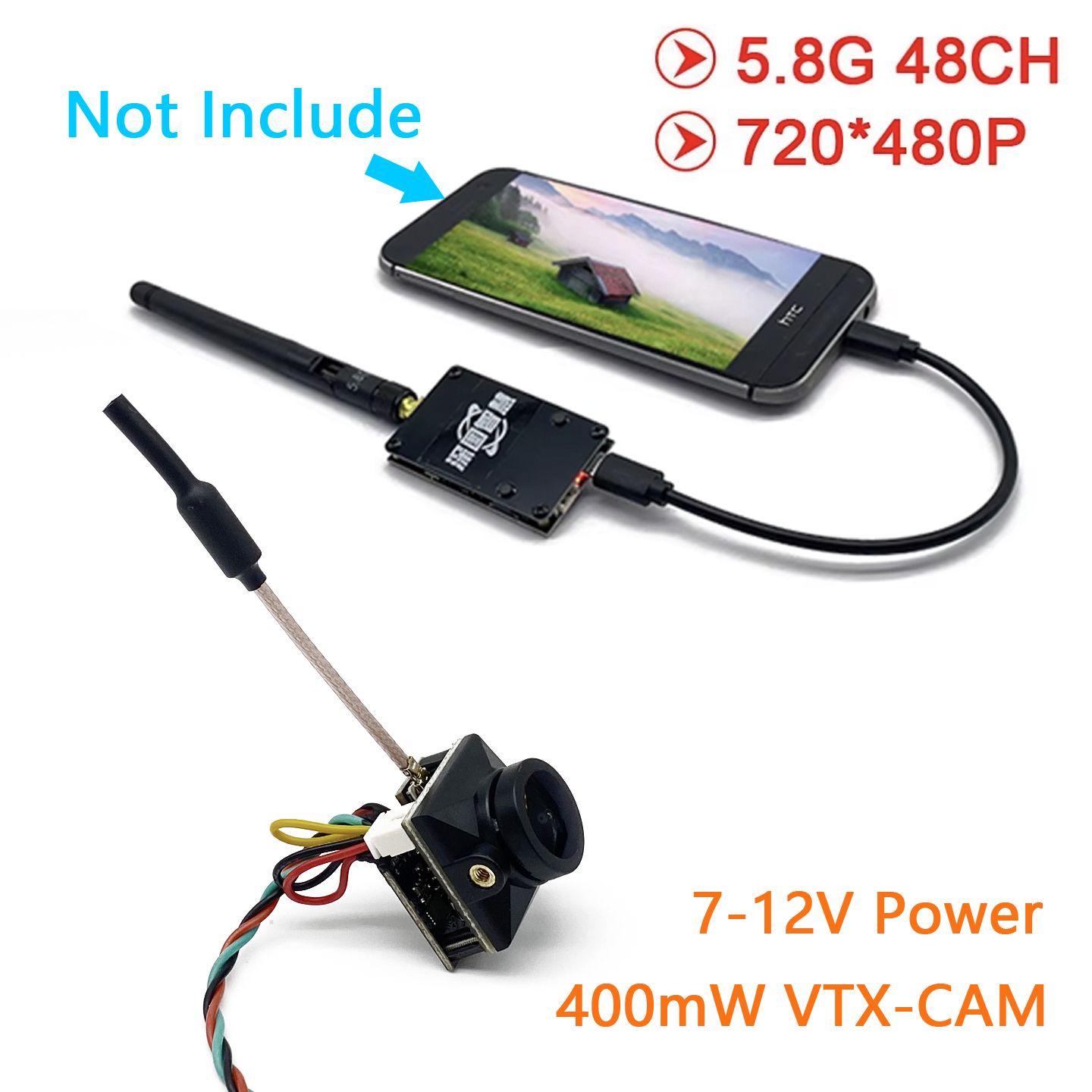 Receptor SLONWAKE 5.8G Analógi - Fpv Camera Cmos reseña y precio