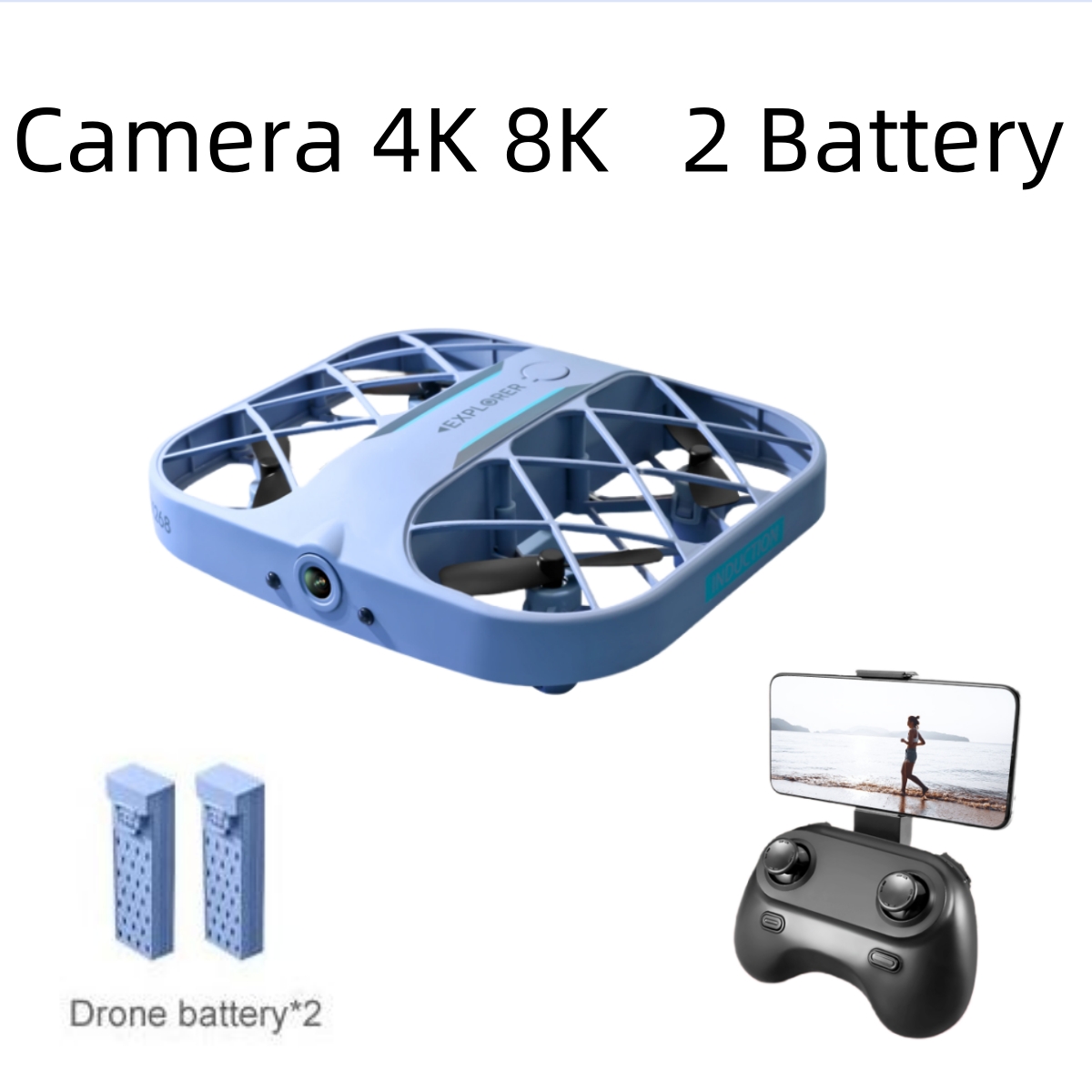 Dron JJRC H107 FPV RC con 2 Ba - Drone Rc Plegable reseña y precio